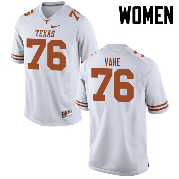 Women #77 Patrick Vahe Texas Longhorns College Football Jerseys-White